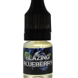 Blazing Blueberry Liquid Incense 5ml in a sleek bottle, featuring a vibrant blueberry aroma designed for a unique and aromatic experience