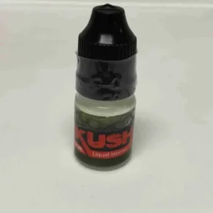 Kush Liquid Incense 5ML in a sleek bottle, offering a high-quality, exotic aroma designed for an intense and aromatic experience